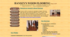 Desktop Screenshot of hansenswoodflooring.com